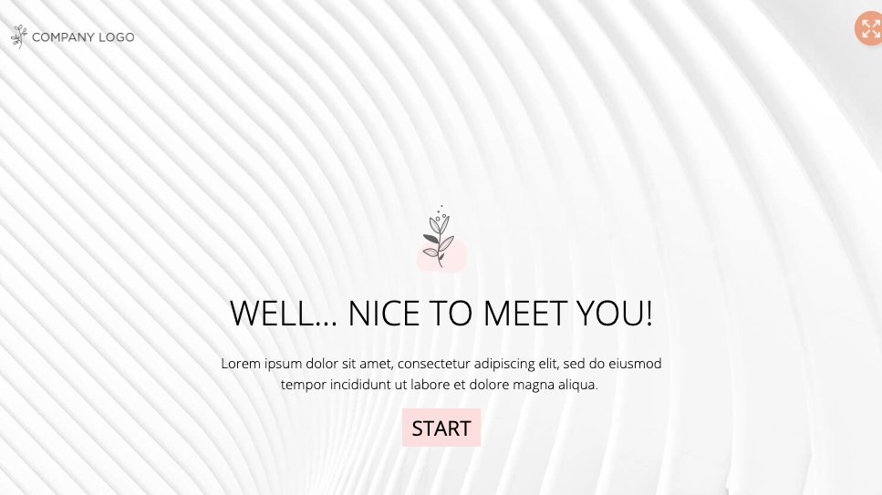 Elegant Minimalistic Quiz
